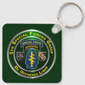 5th Special Forces Group Sleutelhanger (Achterkant)