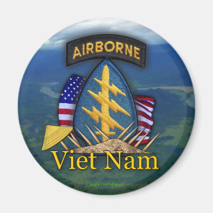 5th speciale strijdkrachten groene baret Vietnam m Magneet