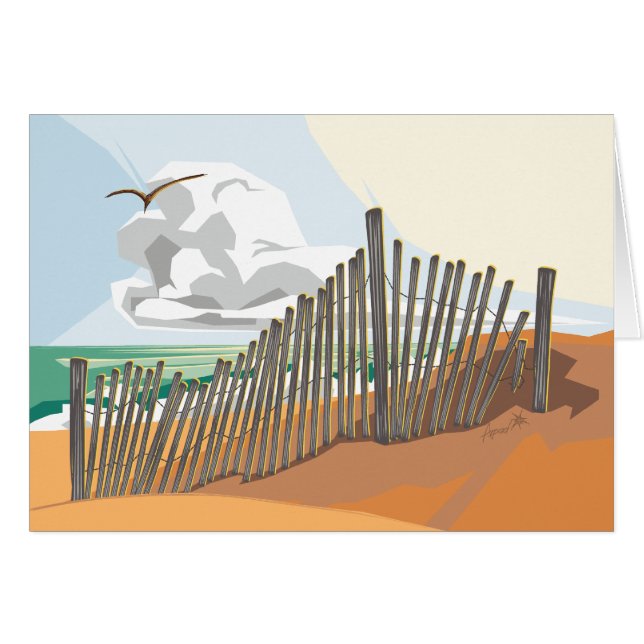 5th Street Fence Card (Voorkant Horizontaal)