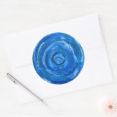 5th-Throat Chakra Healing Art #2 Ronde Sticker (Envelop)