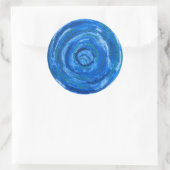 5th-Throat Chakra Healing Art #2 Ronde Sticker (Tas)