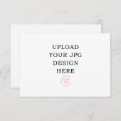 5x3.5 Afgedrukte kaart - Upload uw eigen ontwerp (Voorkant / Achterkant)