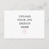 5x3.5 Afgedrukte kaart - Upload uw eigen ontwerp (Voorkant)