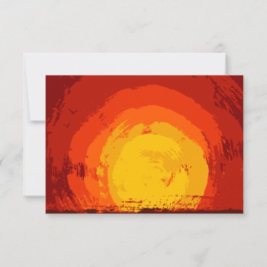 5x3.5 R.S.V.P. Kaart African Safari Giraffe Zonson (Achterkant)