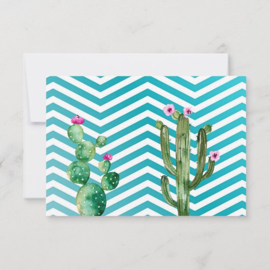 5x3.5 R.S.V.P. Kaart Boho Cacti Cactus Succulent B (Achterkant)