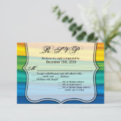 5x3.5 R.S.V.P. Kaart lgbtq regenboogvlag lesbische (Staand voorkant)