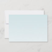 5x3.5 R.S.V.P. Kaart Tropische Bloem op Blue Ombre (Achterkant)