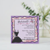 5x5 Bachelorette-uitnodiging Kaart (Staand voorkant)