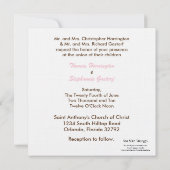 5x5 Bruine Carriage Bruiloft Uitnodiging (Achterkant)