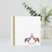 5x5 Elephant Love Card Kaart (Staand voorkant)