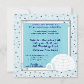 5x5 Igloo Baby Blue Invitation Kaart (Voorkant)