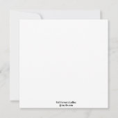 5x5 Kaart Meisje op het strand kunst Print (Achterkant)