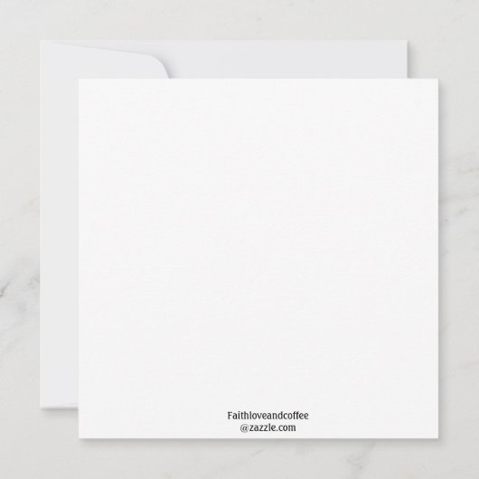 5x5 Kaart Meisje op het strand kunst Print (Achterkant)