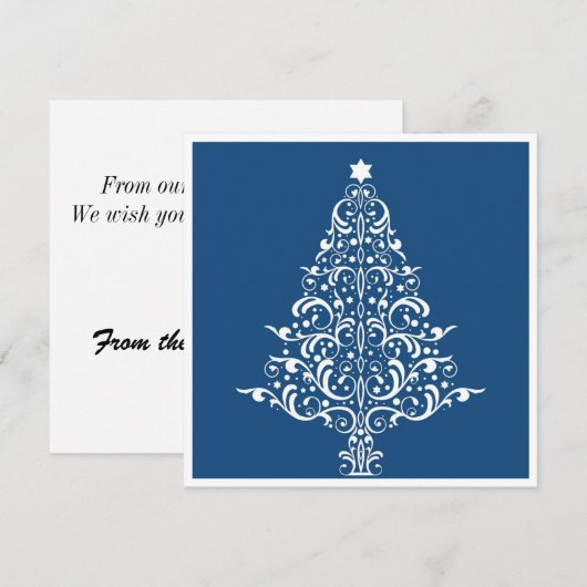 5x5 kerstboom Kaart (Voorkant / Achterkant)