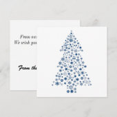 5x5 kerstboom Kaart (Voorkant / Achterkant)