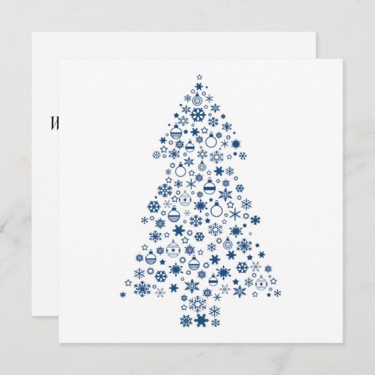 5x5 kerstboom Kaart (Voorkant / Achterkant)