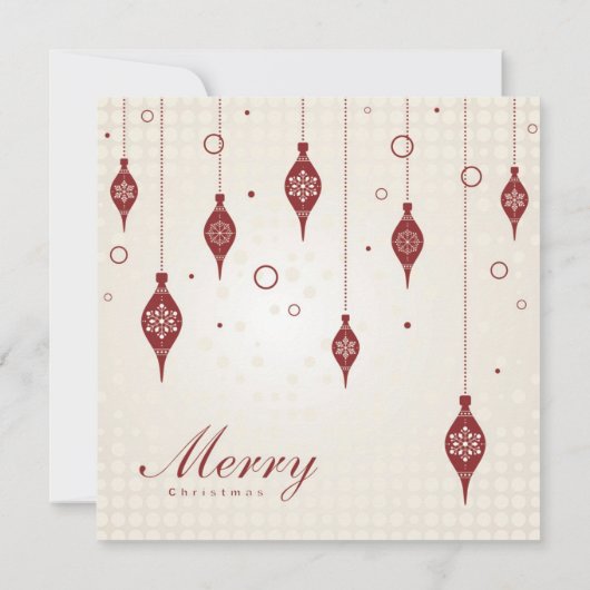 5x5 KERSTMIS van Kerstmis siert de Uitnodiging van (Achterkant)