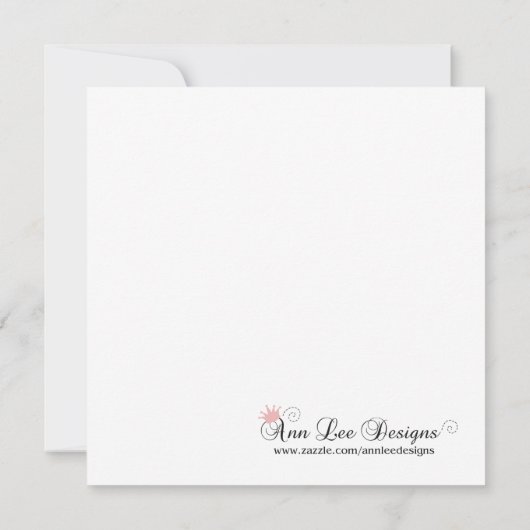 5x5 Kerstmis XMAS Stad Kerstmis Uitnodiging (Achterkant)