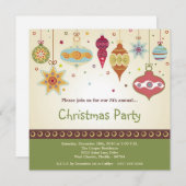 5x5 Kerstversiering Uitnodiging voor kerstfeest (Voorkant / Achterkant)