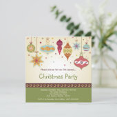 5x5 Kerstversiering Uitnodiging voor kerstfeest (Staand voorkant)