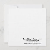5x5 licht Paarse Pok-a-Dot bruiloft uitnodiging (Achterkant)