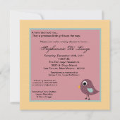 5x5 Little Bird Invitation Kaart (Voorkant)
