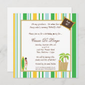 5x5 Luau Birthday Party Invite Kaart (Voorkant / Achterkant)