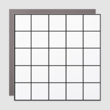5x5 magnetische rasterkaart