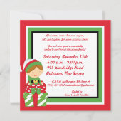 5x5 Mr & Mrs Claus Kerstfeest Uitnodiging (Voorkant)