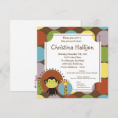 5x5 Oerwoud Tales Safari Baby shower Uitnodiging (Voorkant / Achterkant)