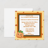 5x5 Pompoen Patch Halloween Feestuitnodiging Kaart (Voorkant / Achterkant)