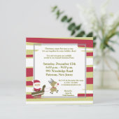 5x5 Santas Binnenkomst Kaart (Staand voorkant)