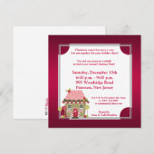 5x5 Snoep Uitnodiging te land (Voorkant / Achterkant)