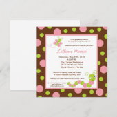 5x5 Spring Bugs Butterfly Birthday Part Invitation Kaart (Voorkant / Achterkant)