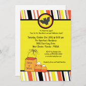 5x5 Trick or treat Halloween Feestuitnodiging Kaart (Voorkant / Achterkant)