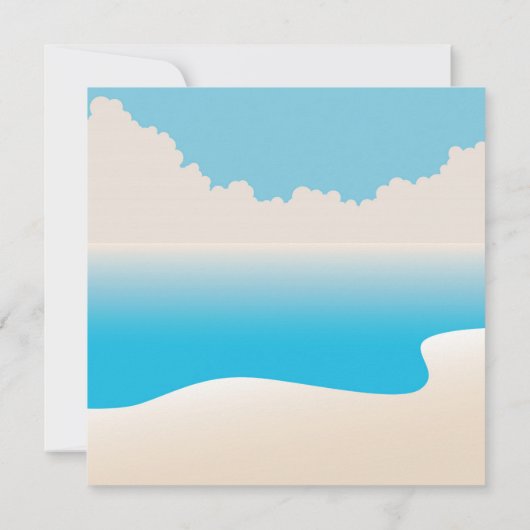 5x5 Tropical Beach Party Verjaardagsfeestje Uitnod Kaart (Achterkant)