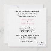 5x5 Zwart Carriage Bruiloft Uitnodiging (Achterkant)