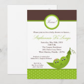 5x7 2-jarig Baby shower voor jonge meisjes Kaart (Voorkant / Achterkant)