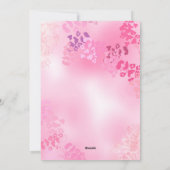 5x7 2-zijdige roze wimpers Babe TN Dashboard Kaart (Achterkant)