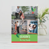 5x7 3 Foto Holly Design Flat Kaart (Staand voorkant)