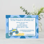 5x7 4x4 ATV Monster Truc Birthday Party Invitation Kaart (Staand voorkant)