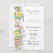 5x7 50e verjaardag van de natuurlijke bloei-uitnod kaart (Achterkant)