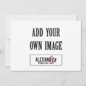 5x7" A7 Horizontale platte uitnodiging (Voorkant)