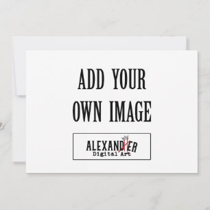 5x7" A7 Horizontale platte uitnodiging
