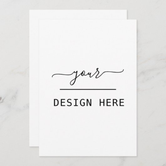 5x7 aangepaste uitnodigingsdruk kaart (Voorkant / Achterkant)