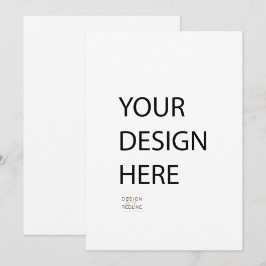 5x7 aangepaste uitnodigingsdruk kaart (Voorkant / Achterkant)