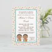 5x7 Afrikaanse Amerikaan 2-jarig Deel Uitnodiging (Staand voorkant)