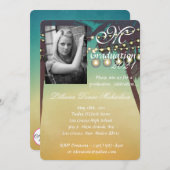 5x7 Afstuderen Deel Uitnodiging stralen Zonnepalm  (Voorkant / Achterkant)