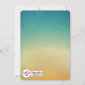 5x7 Afstuderen Deel Uitnodiging stralen Zonnepalm  (Achterkant)