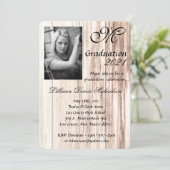 5x7 Afstuderen Deel Uitnodigingslaarzen land met r Kaart (Staand voorkant)